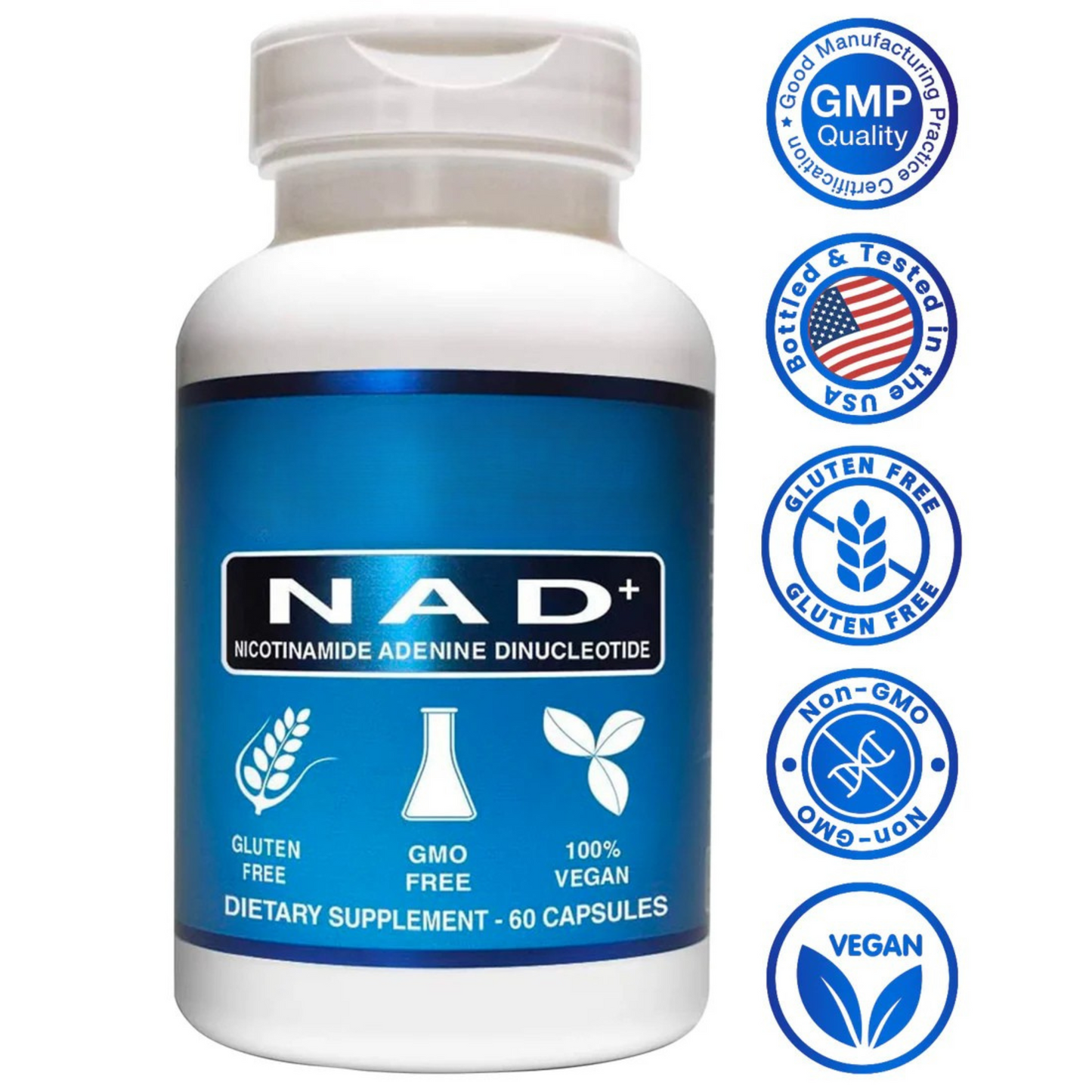 Xenogea NAD+ Nicotinamide Adenine Dinucleotide 250mg (60 Capsules)