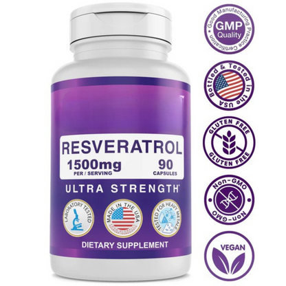 Resveratrol 1500mg Extra Strength (3-Pack )