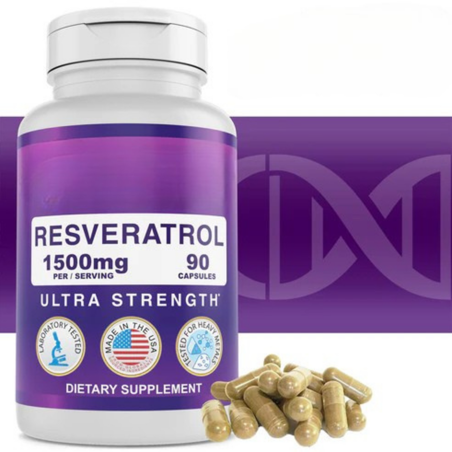 Resveratrol 1500mg Extra Strength (3-Pack )